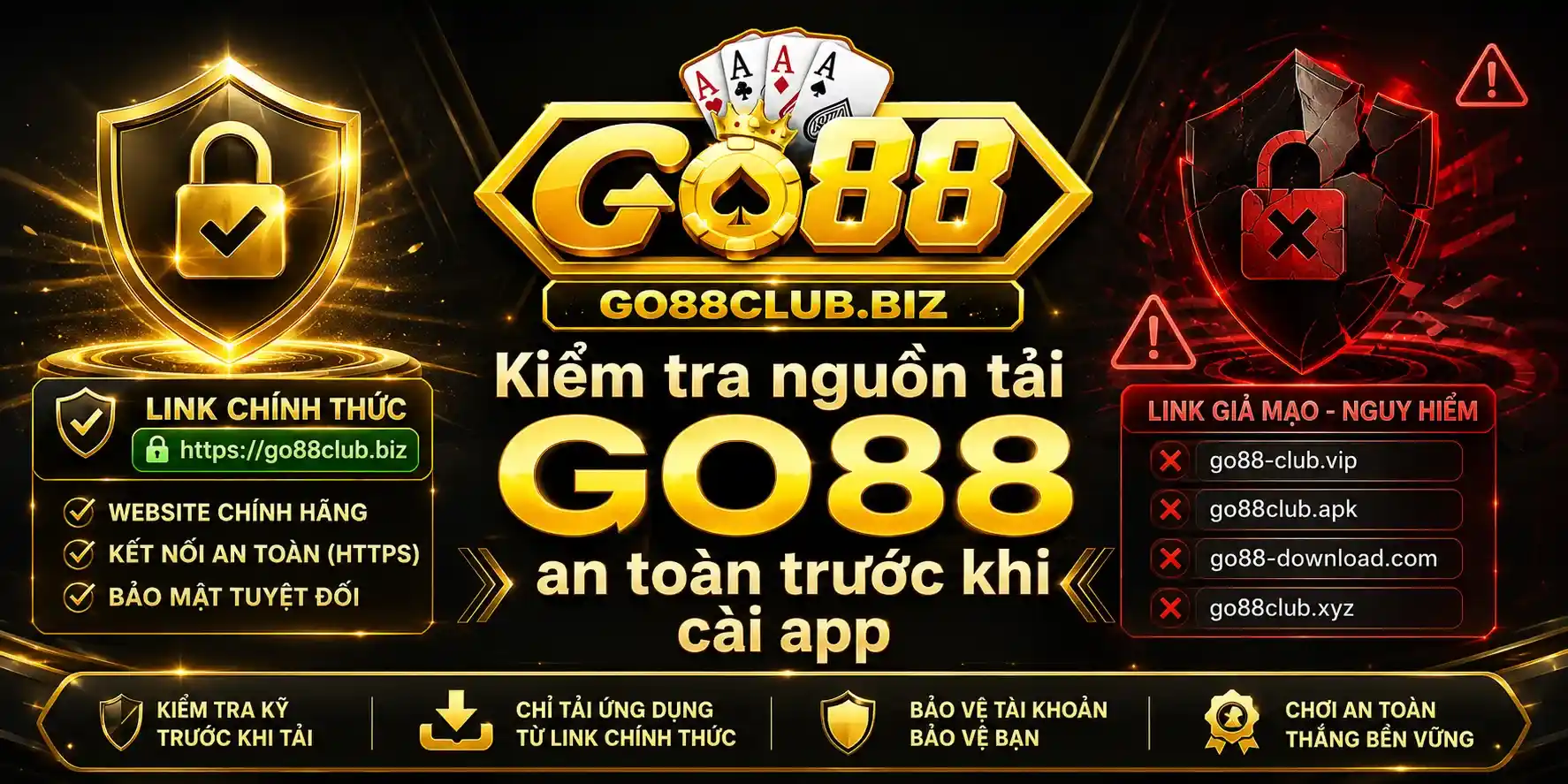 Kiểm tra nguồn tải GO88 an toàn trước khi cài app