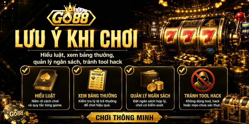 Lưu ý khi chơi nổ hũ GO88 và quản lý ngân sách