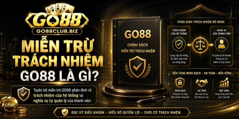 Miễn trừ trách nhiệm GO88 là gì