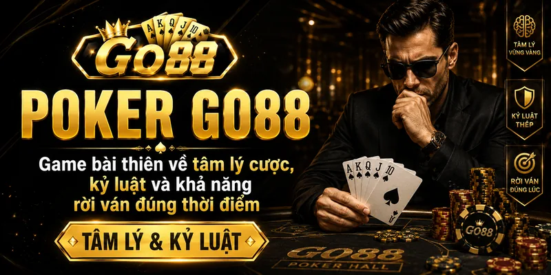 Poker GO88 game bài tâm lý và kỷ luật