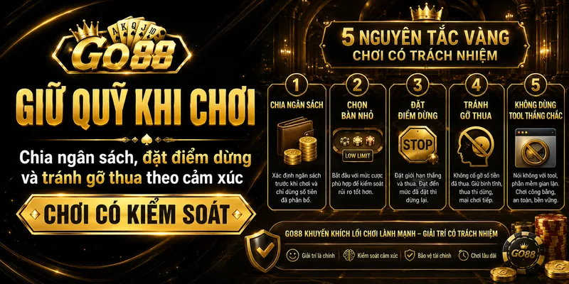 Kinh nghiệm quản lý ngân sách khi chơi game bài GO88