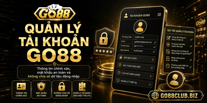 Quy định quản lý tài khoản GO88