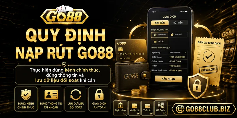 Quy định nạp rút GO88 an toàn