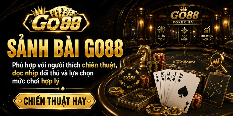 Sảnh bài GO88 phù hợp với người thích chiến thuật