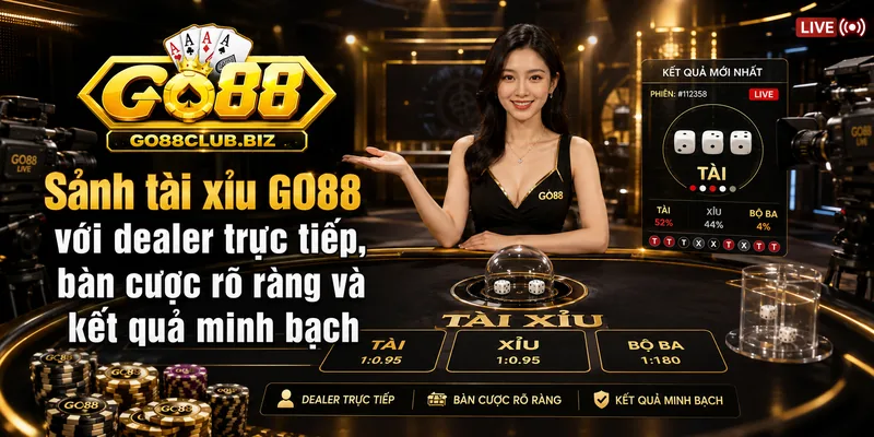 Sảnh tài xỉu GO88 live dealer trực tuyến